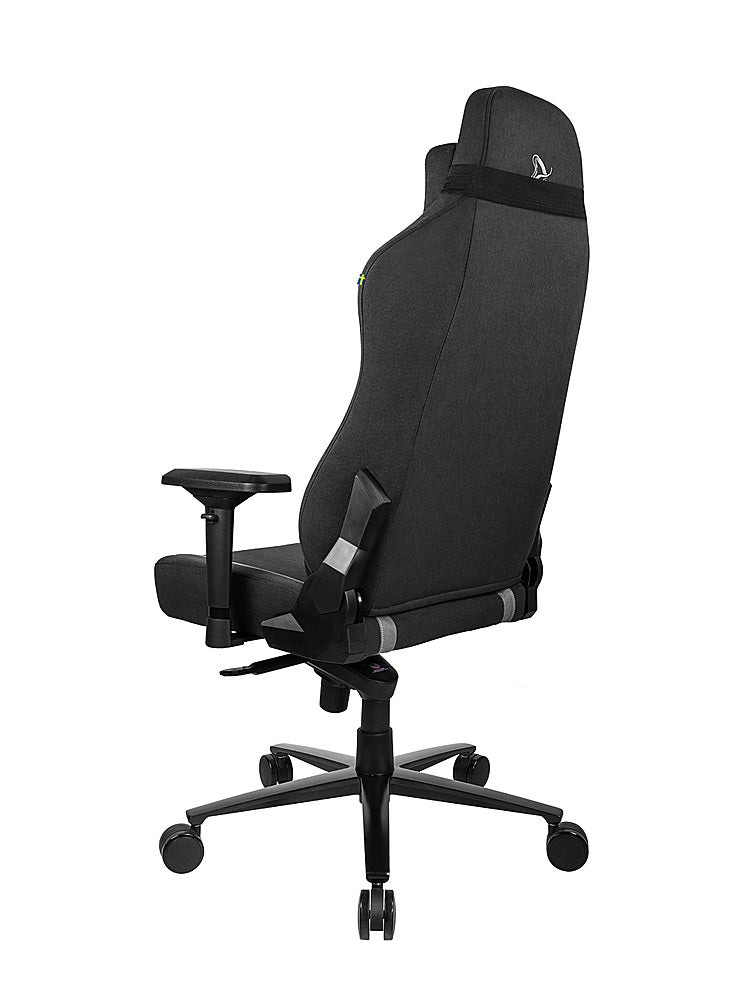 Arozzi - Vernazza Series Top-Tier Premium Supersoft Upholstery Fabric Office/Gaming Chair - Black_7