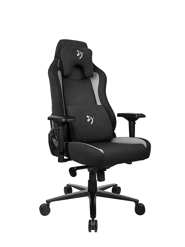 Arozzi - Vernazza Series Top-Tier Premium Supersoft Upholstery Fabric Office/Gaming Chair - Black_3