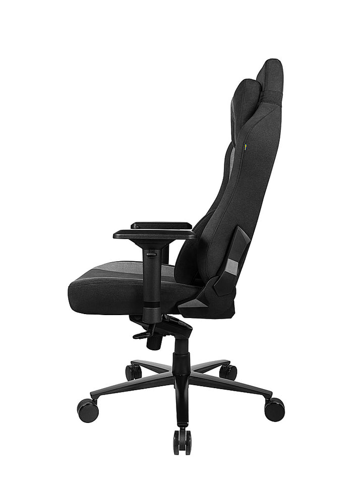 Arozzi - Vernazza Series Top-Tier Premium Supersoft Upholstery Fabric Office/Gaming Chair - Black_2