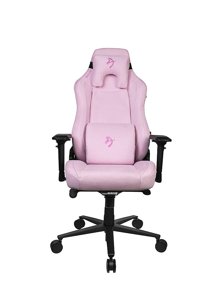 Arozzi - Vernazza Series Top-Tier Premium Supersoft Upholstery Fabric Office/Gaming Chair - Pink_0