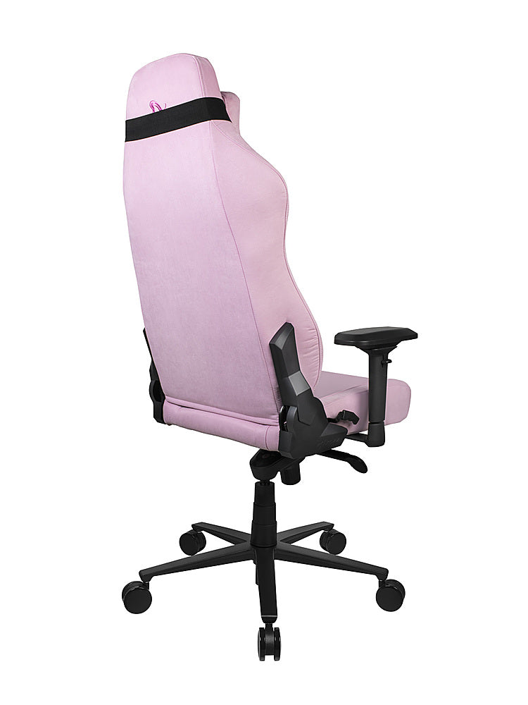 Arozzi - Vernazza Series Top-Tier Premium Supersoft Upholstery Fabric Office/Gaming Chair - Pink_5