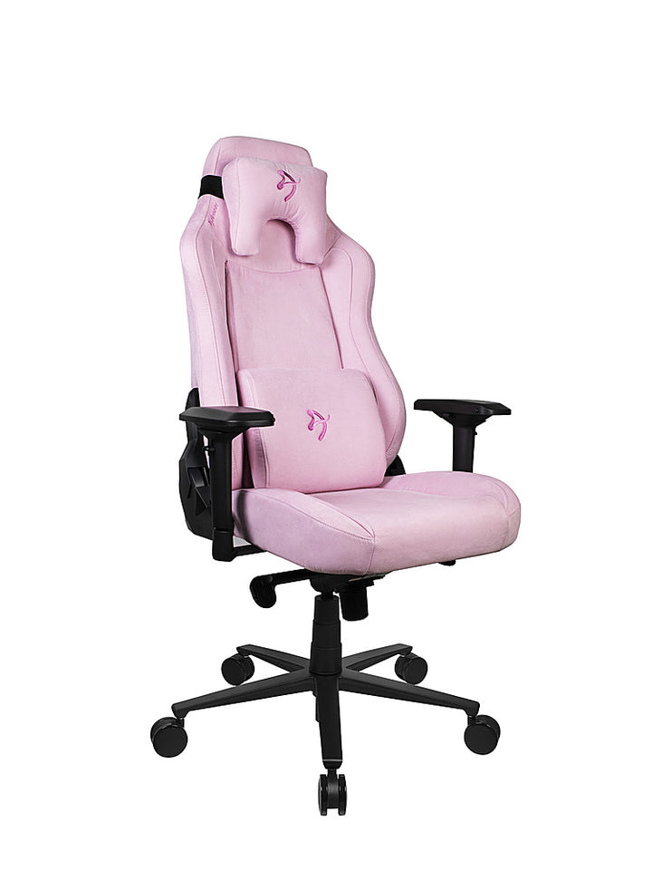 Arozzi - Vernazza Series Top-Tier Premium Supersoft Upholstery Fabric Office/Gaming Chair - Pink_3