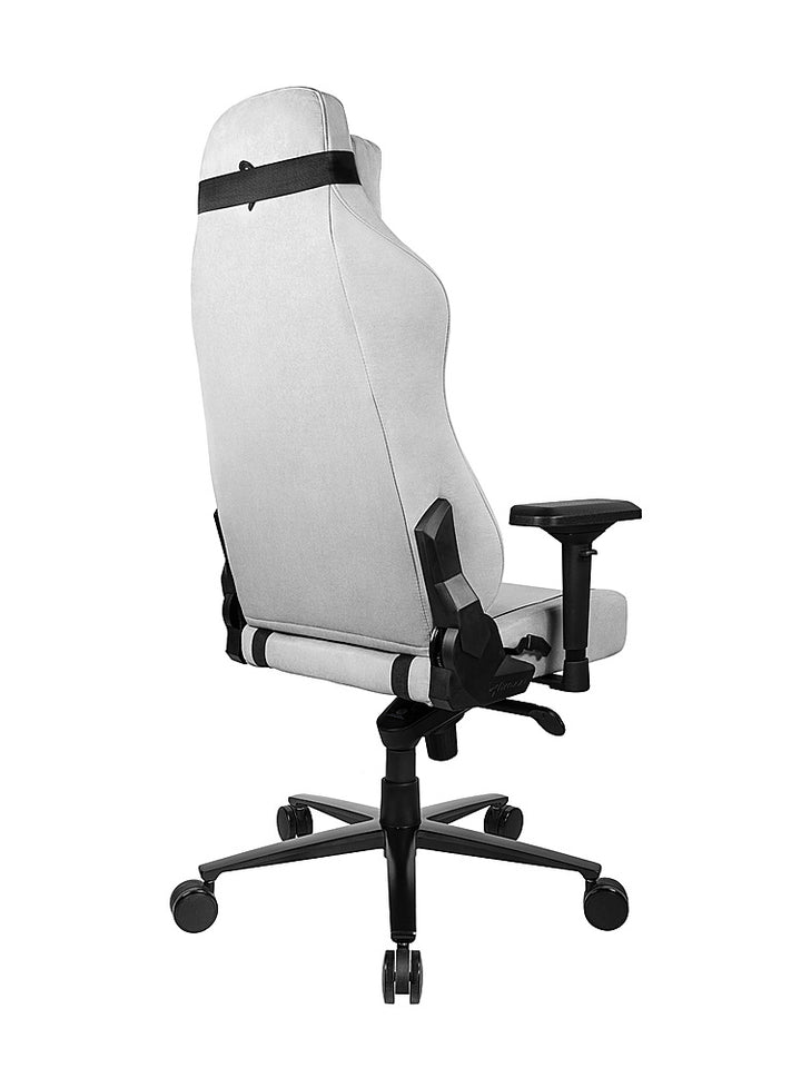 Arozzi - Vernazza Series Top-Tier Premium Supersoft Upholstery Fabric Office/Gaming Chair - Light Gray_4