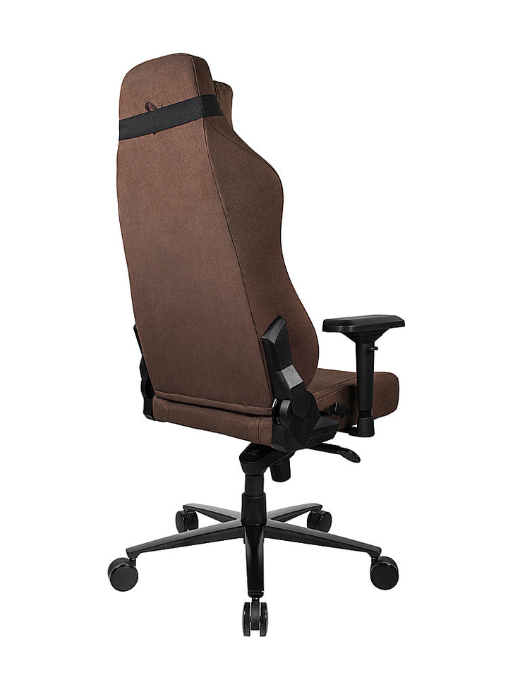 Arozzi - Vernazza Series Top-Tier Premium Supersoft Upholstery Fabric Office/Gaming Chair - Brown_4