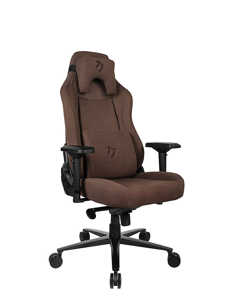 Arozzi - Vernazza Series Top-Tier Premium Supersoft Upholstery Fabric Office/Gaming Chair - Brown_3