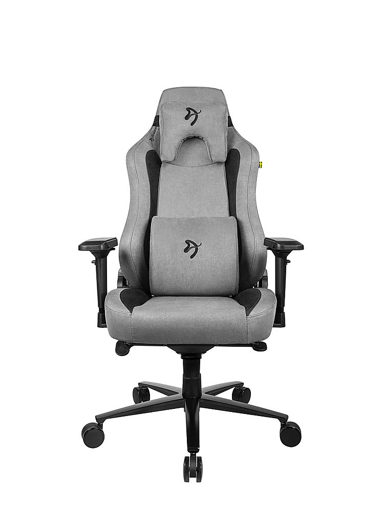 Arozzi - Vernazza Series Top-Tier Premium Supersoft Upholstery Fabric Office/Gaming Chair - Anthracite_0