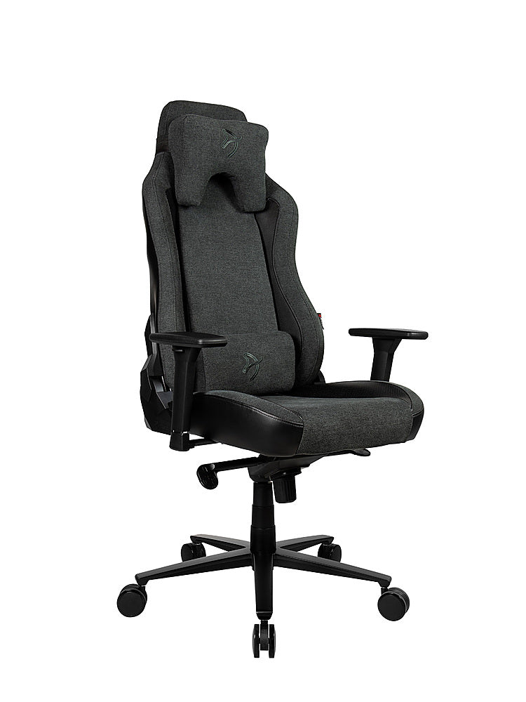 Arozzi - Vernazza Vento Signature Upholstery Soft Fabric Ergonomic Computer Gaming/Office Chair - Dark Gray_3