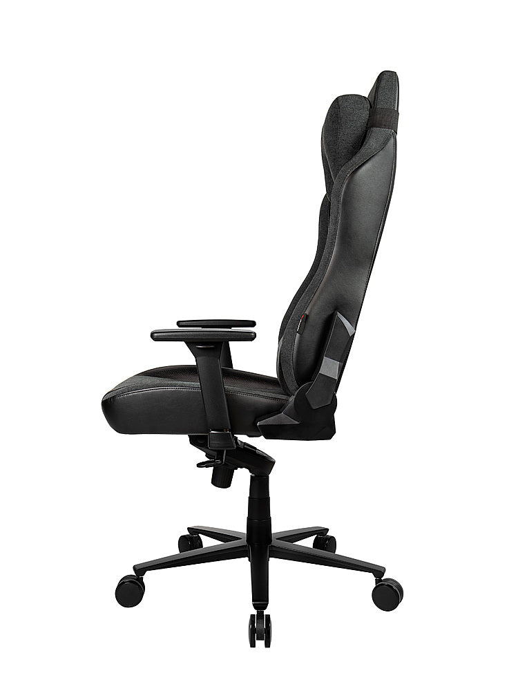 Arozzi - Vernazza Vento Signature Upholstery Soft Fabric Ergonomic Computer Gaming/Office Chair - Dark Gray_2