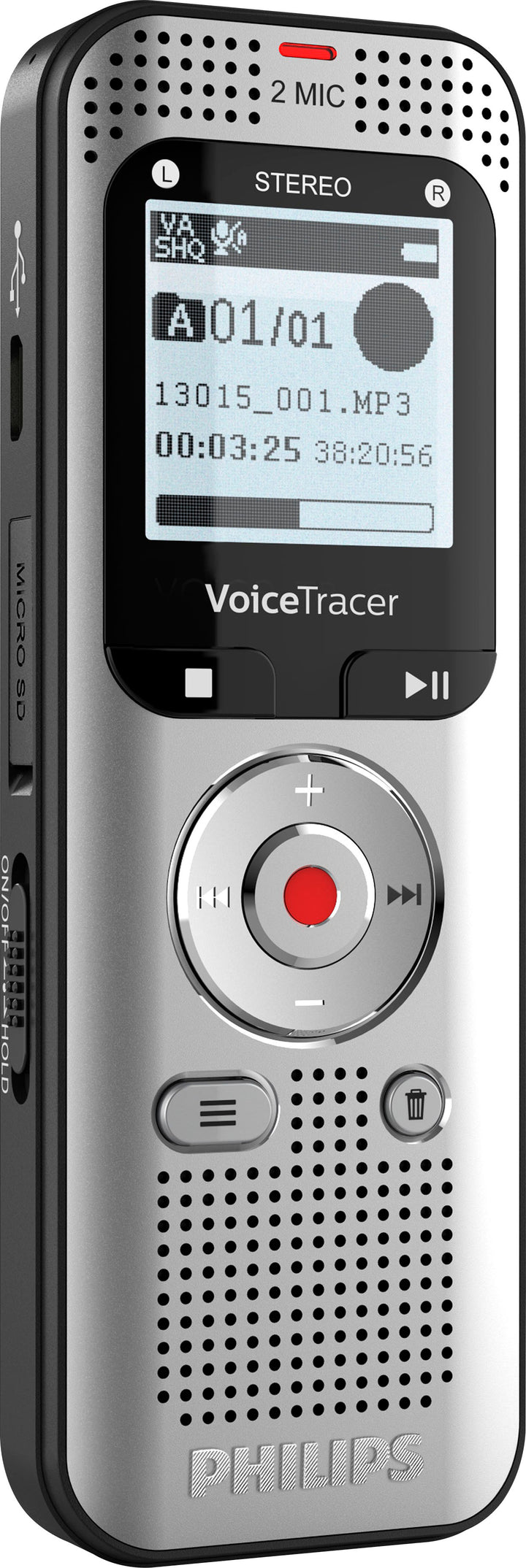 Philips VoiceTracer DVT2015 8GB Voice Recorder with Sembly Cloud Speech-to-Text Software_0