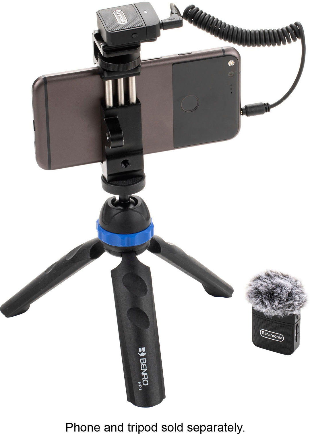 Saramonic - Blink 100 B1 Ultra-Portable Clip-On Wireless Microphone System for Cameras & Mobile Devices_2