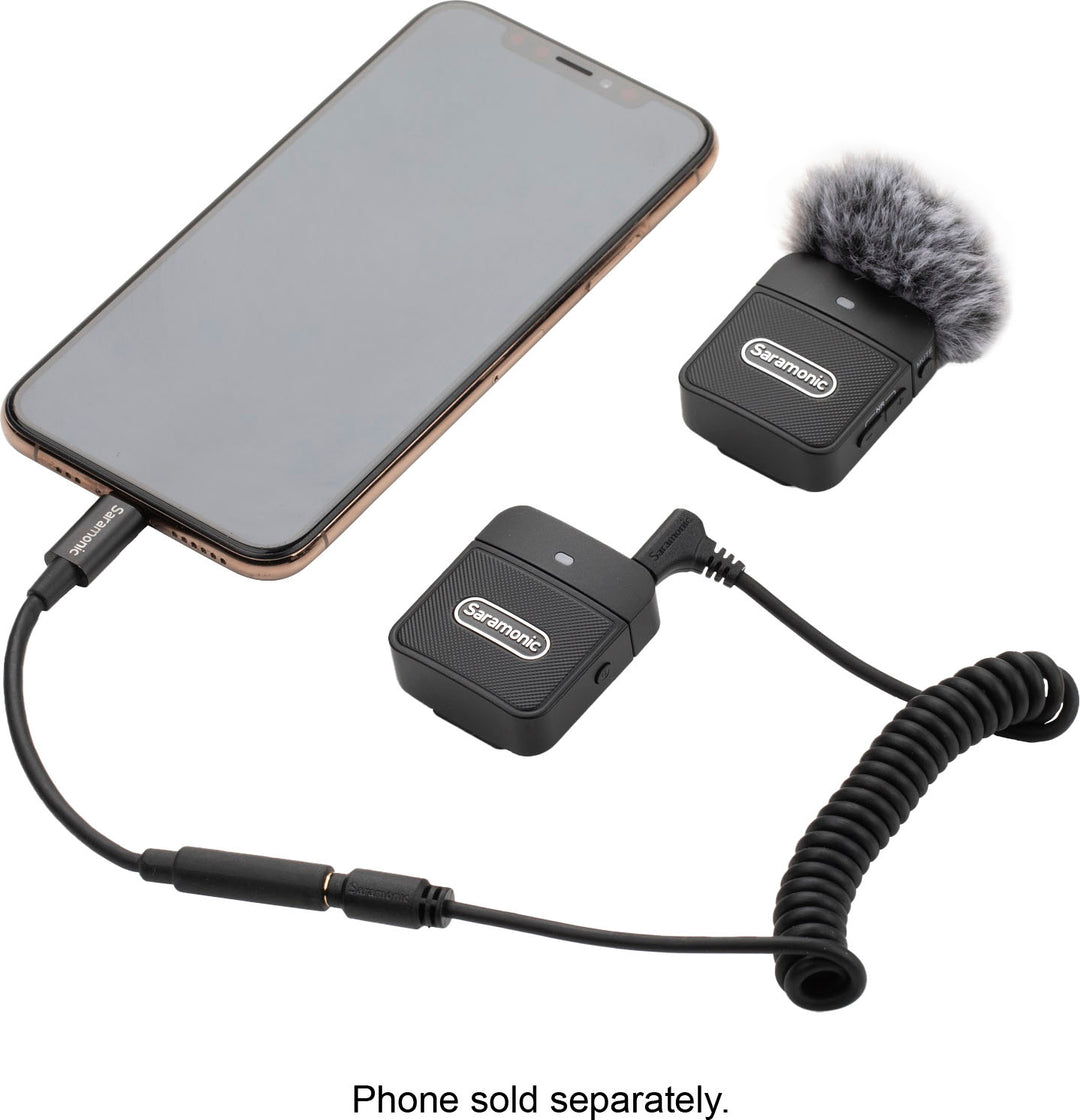 Saramonic - Blink 100 B1 Ultra-Portable Clip-On Wireless Microphone System for Cameras & Mobile Devices_1