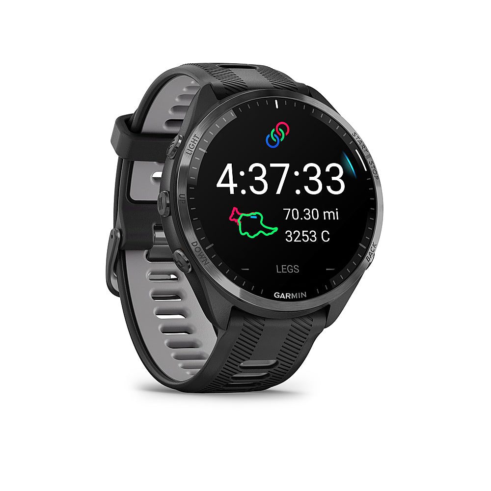 Garmin - Forerunner 965 GPS Smartwatch 47 mm Fiber-reinforced polymer - Carbon Gray TLC/Titanium_1