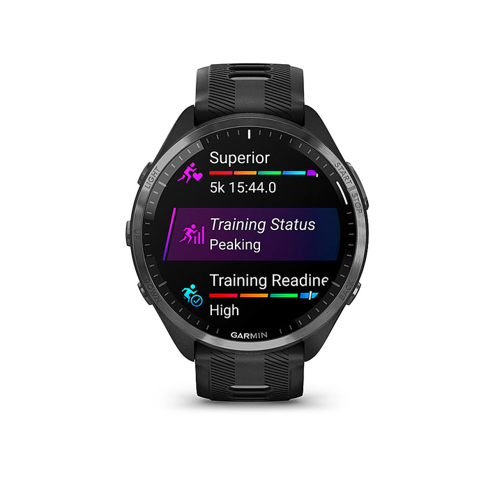 Garmin - Forerunner 965 GPS Smartwatch 47 mm Fiber-reinforced polymer - Carbon Gray TLC/Titanium_0