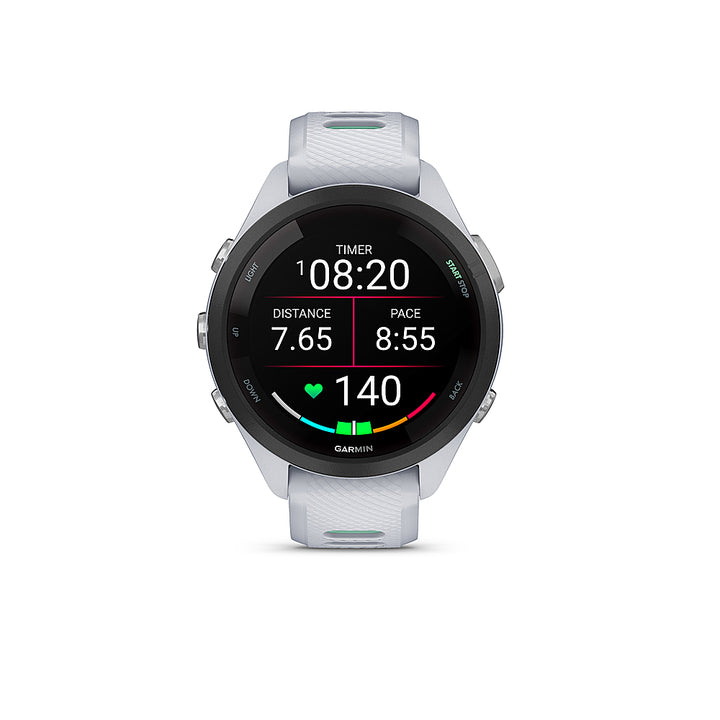 Garmin - Forerunner 265S GPS Smartwatch 42 mm Fiber-reinforced polymer - Black/Whitestone_0