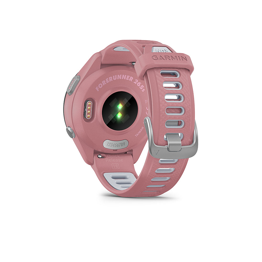 Garmin - Forerunner 265S GPS Smartwatch 42 mm Fiber-reinforced polymer - Black/Light Pink_3