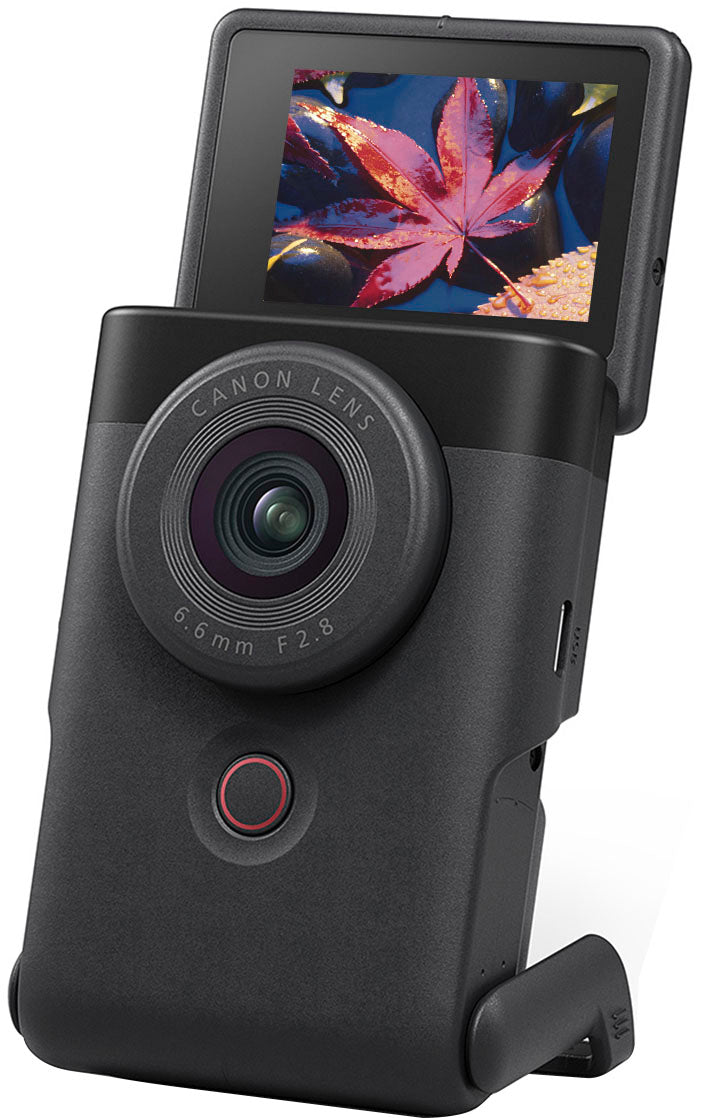 Canon - PowerShot V10 4K Video 20.9-Megapixel Digital Camera for Vloggers and Content Creators - Black_1