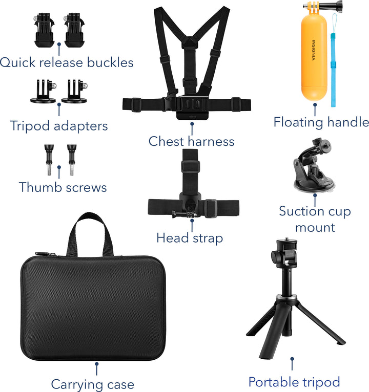 Insignia™ - 12-Piece GoPro Accessory Kit for Most GoPro Cameras_3