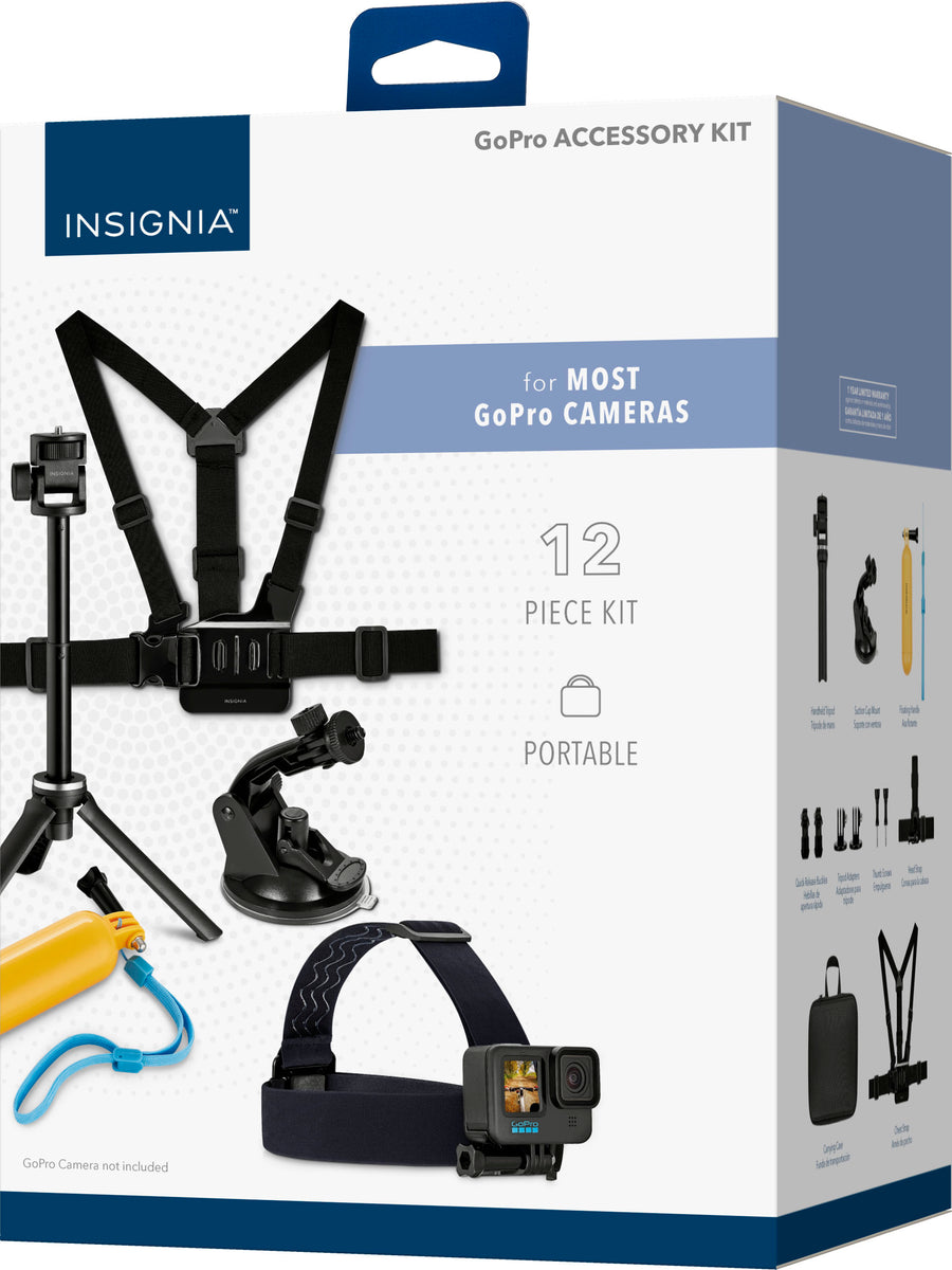 Insignia™ - 12-Piece GoPro Accessory Kit for Most GoPro Cameras_0