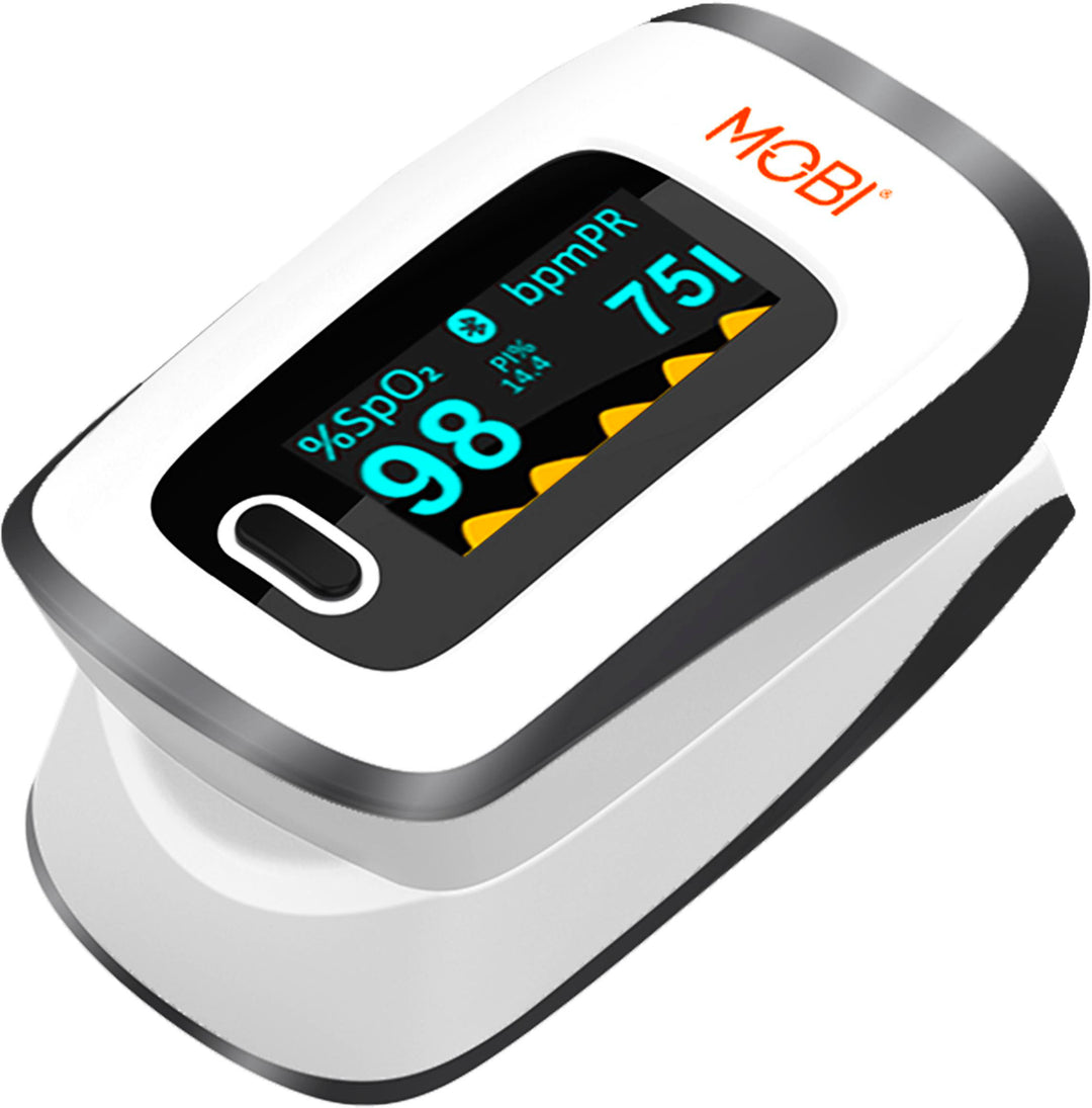 MOBI - Smart OLED Fingertip Bluetooth Pulse Oximeter - White_2