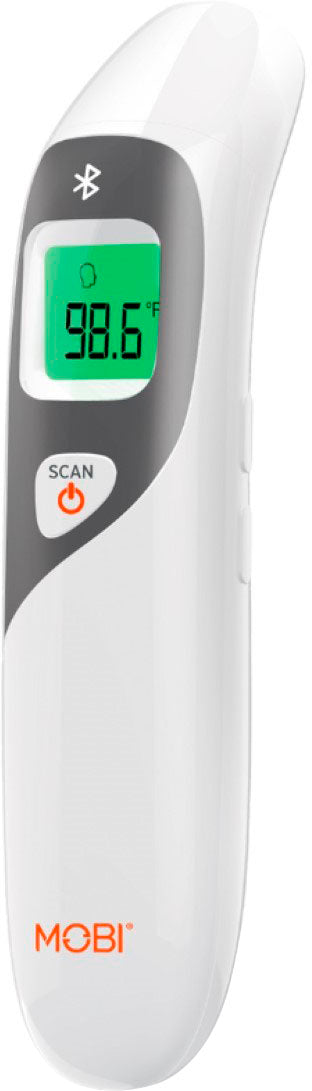 MOBI - Smart DualScan Color LCD Ear & Forehead Bluetooth Thermometer - White_1