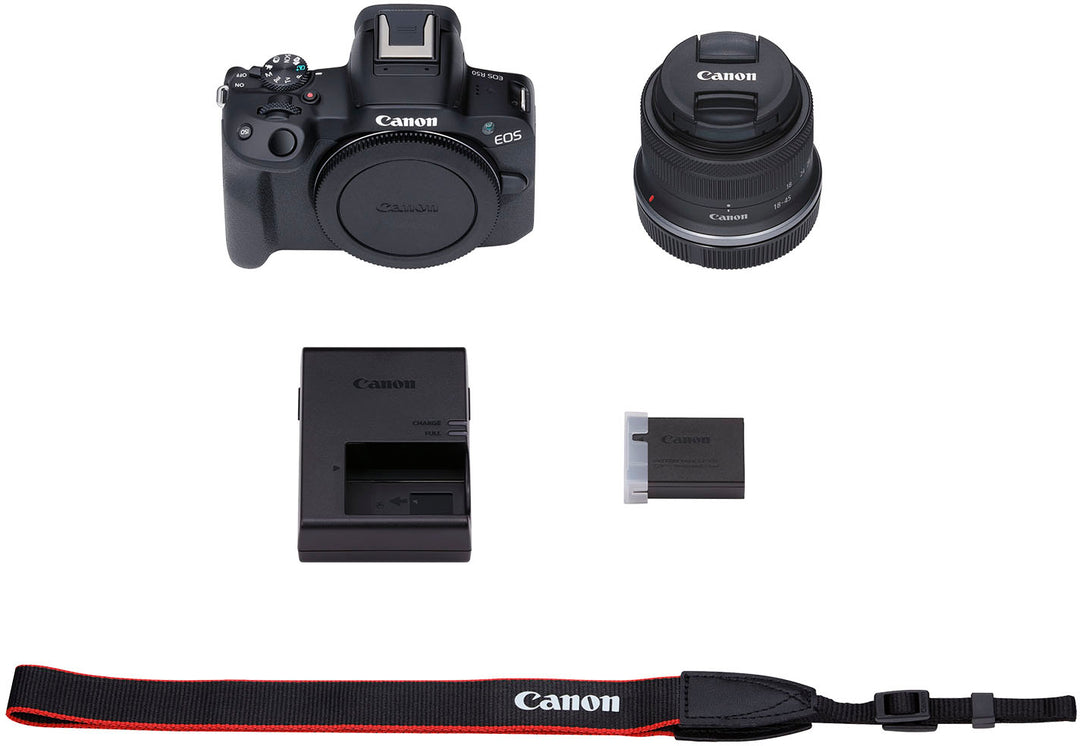 Canon - EOS R50 4K Video Mirrorless Camera with RF-S 18-45mm Content Creator Kit - Black_25