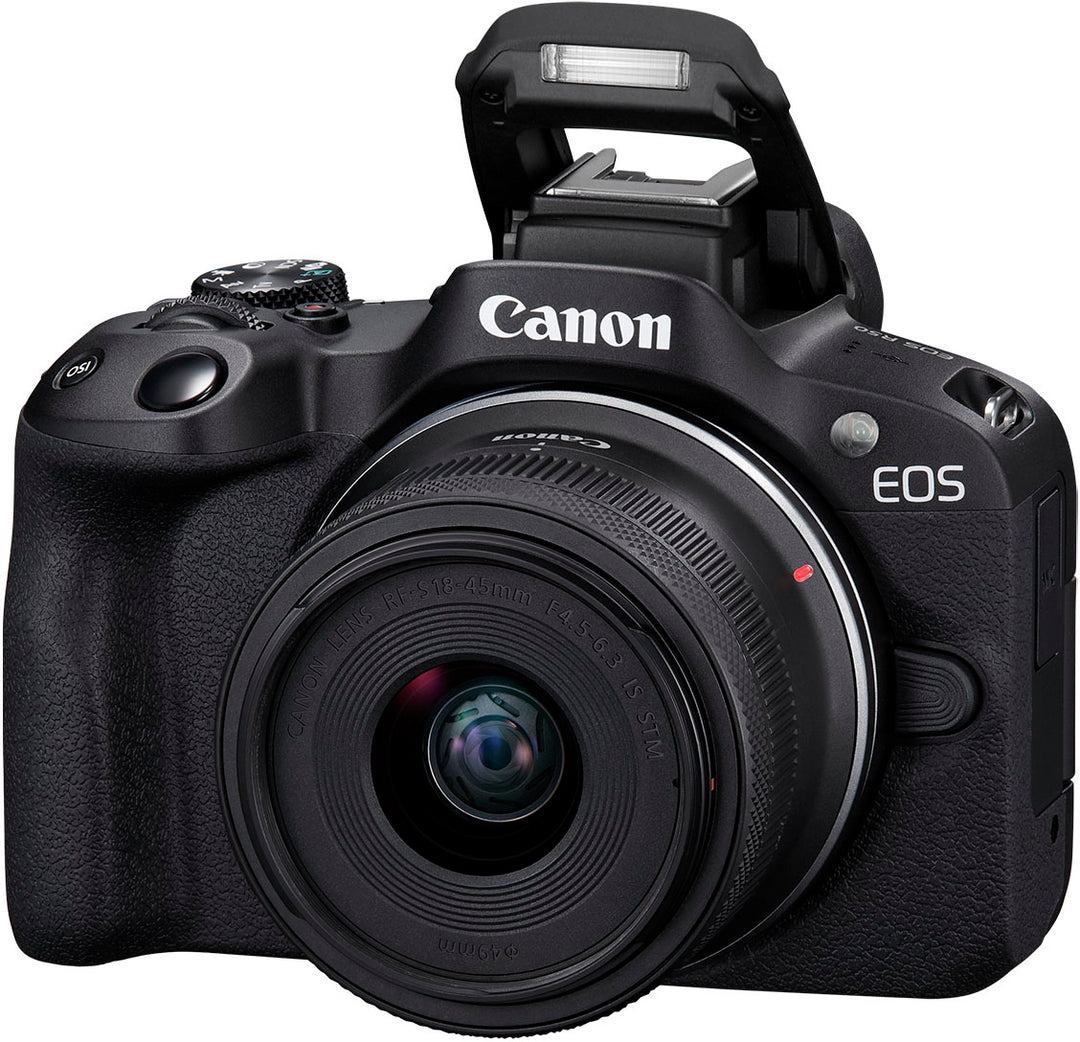 Canon - EOS R50 4K Video Mirrorless Camera with RF-S 18-45mm Content Creator Kit - Black_2