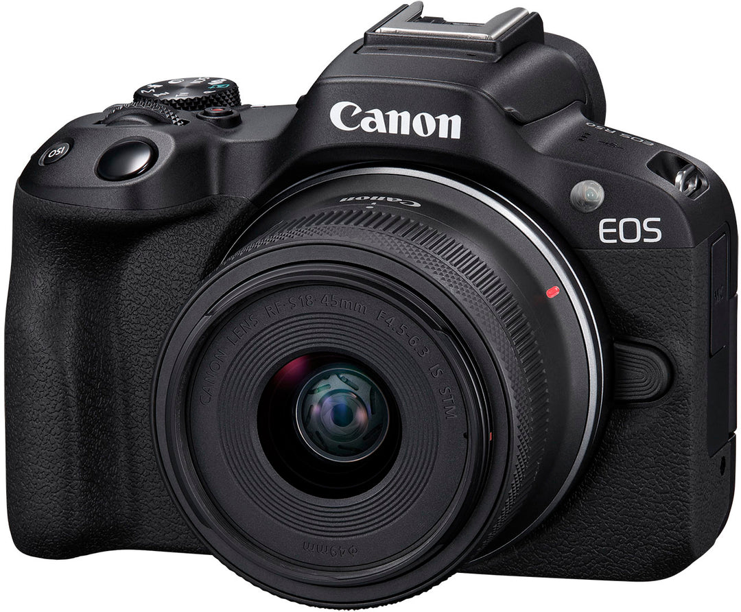 Canon - EOS R50 4K Video Mirrorless Camera with RF-S 18-45mm Content Creator Kit - Black_4