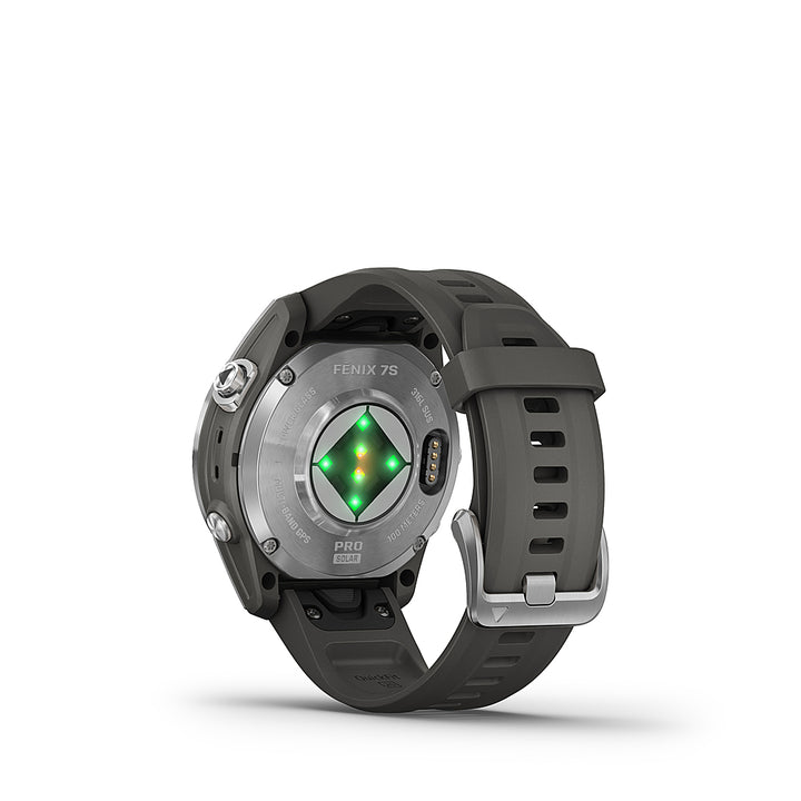 Garmin - fenix 7S Pro Solar GPS Smartwatch 42 mm Fiber-reinforced polymer - Silver_3