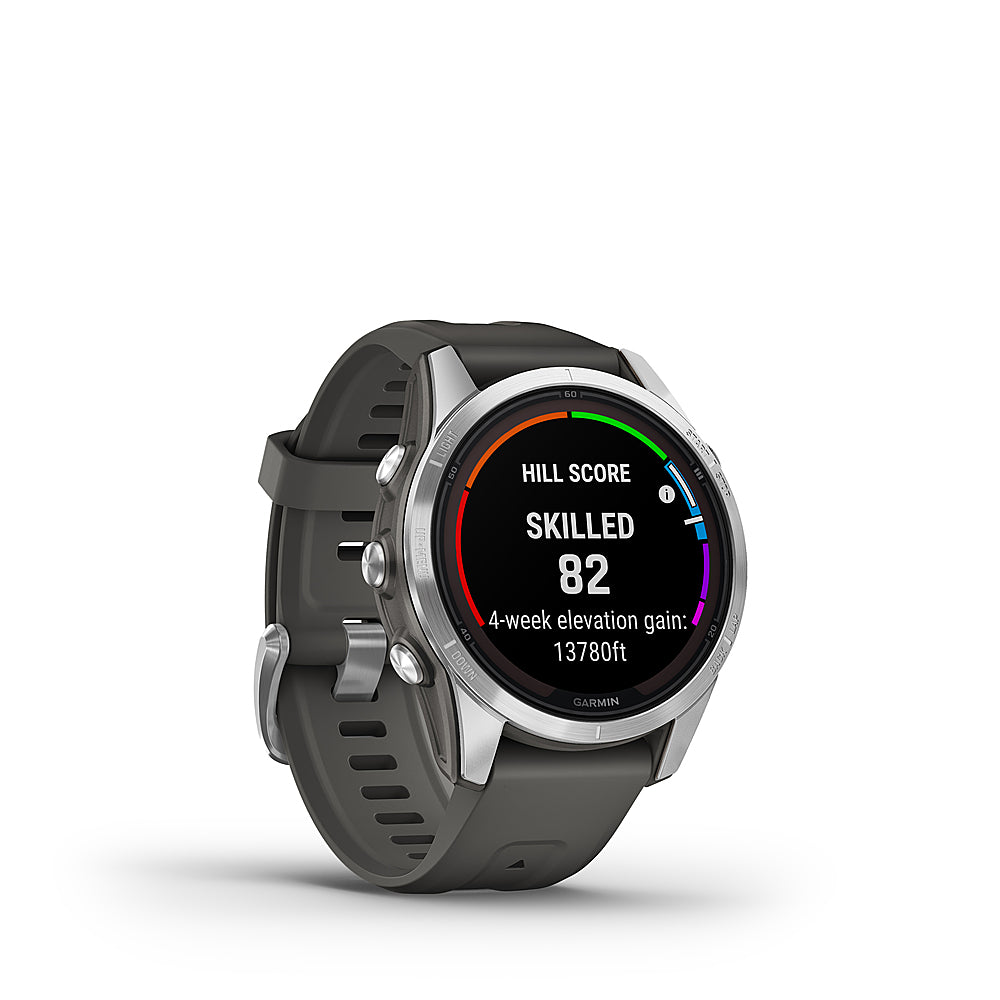 Garmin - fenix 7S Pro Solar GPS Smartwatch 42 mm Fiber-reinforced polymer - Silver_1