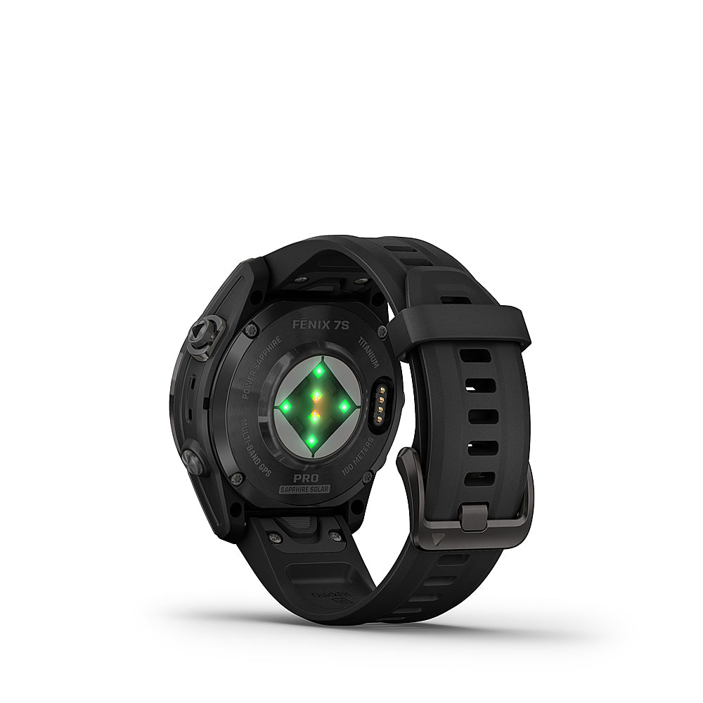 Garmin - fenix 7S Pro Sapphire Solar GPS Smartwatch 42 mm Fiber-reinforced polymer - Carbon Gray DLC Titanium_3