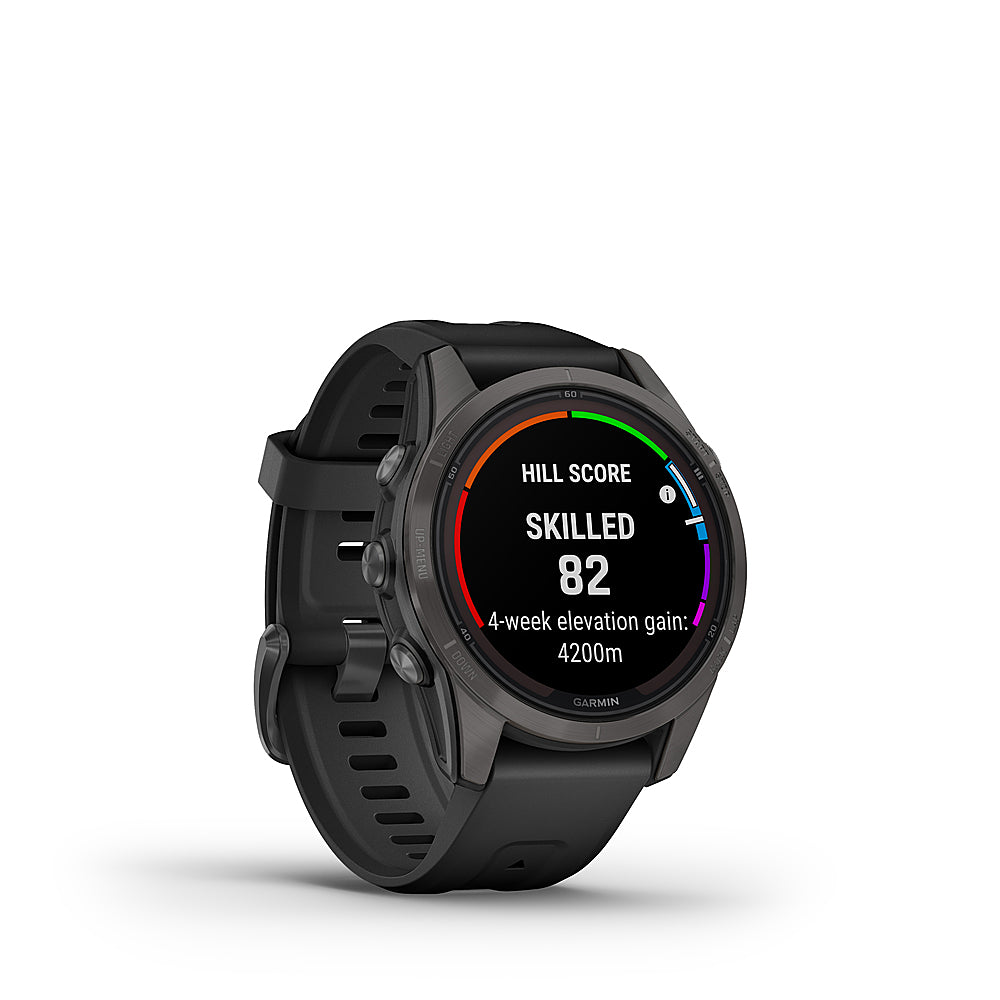 Garmin - fenix 7S Pro Sapphire Solar GPS Smartwatch 42 mm Fiber-reinforced polymer - Carbon Gray DLC Titanium_1