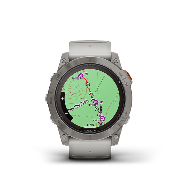 Garmin - fenix 7X Pro Sapphire Solar GPS Smartwatch 51 mm Fiber-reinforced polymer - Titanium_0
