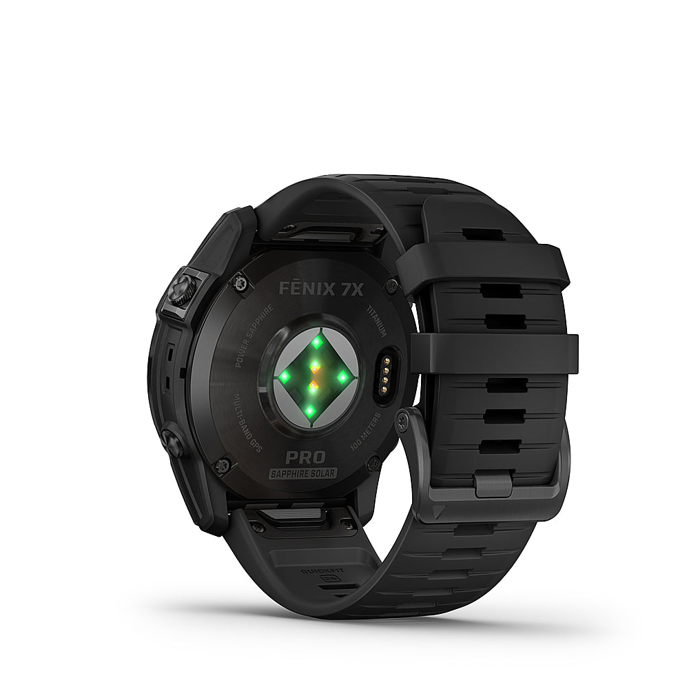 Garmin - fenix 7X Pro Sapphire Solar GPS Smartwatch 51 mm Fiber-reinforced polymer - Carbon Gray DLC Titanium_3