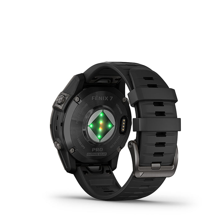 Garmin - fenix 7 Pro Sapphire Solar GPS Smartwatch 47 mm Fiber-reinforced polymer - Carbon Gray DLC Titanium_3