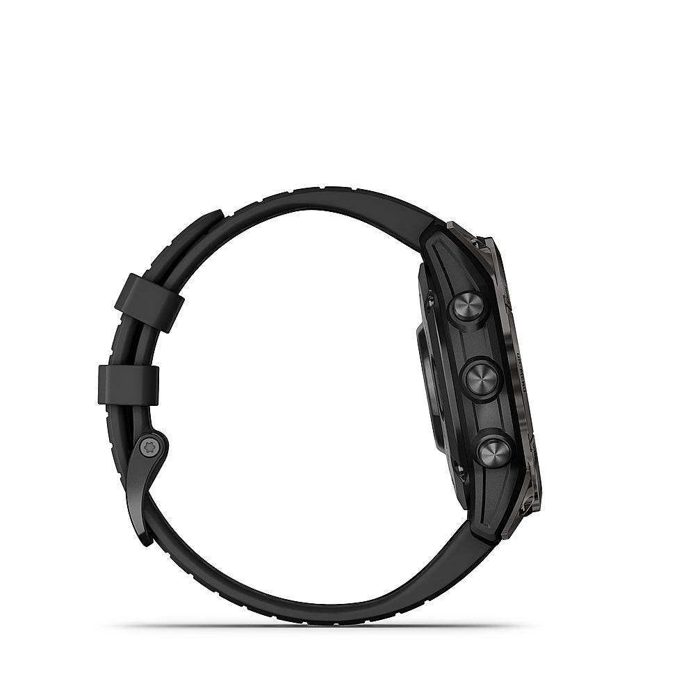Garmin - fenix 7 Pro Sapphire Solar GPS Smartwatch 47 mm Fiber-reinforced polymer - Carbon Gray DLC Titanium_5