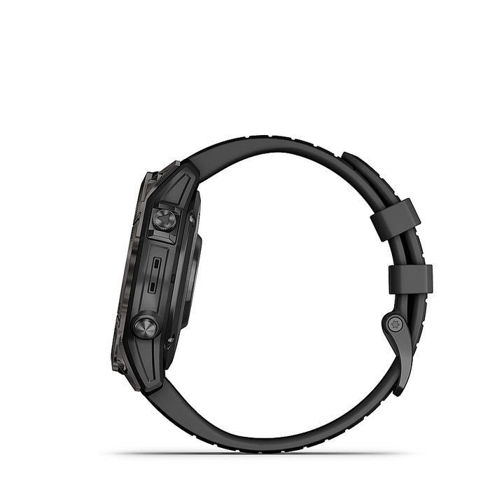 Garmin - fenix 7 Pro Sapphire Solar GPS Smartwatch 47 mm Fiber-reinforced polymer - Carbon Gray DLC Titanium_4