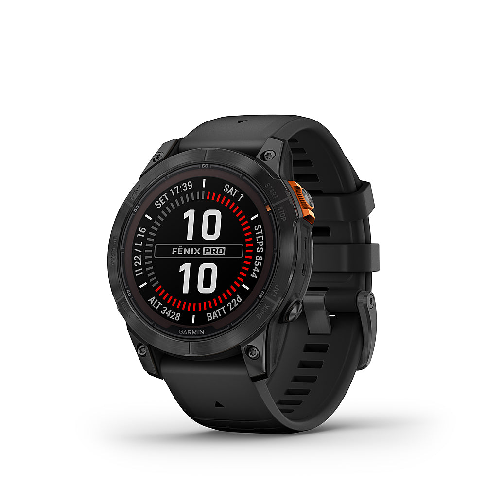 Garmin - fenix 7 Pro Solar GPS Smartwatch 47 mm Fiber-reinforced polymer - Slate Gray_2