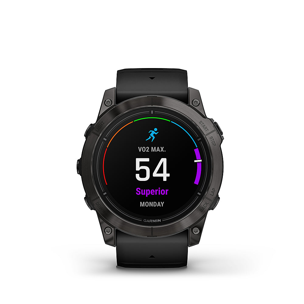 Garmin - epix Pro (Gen 2) Sapphire Edition 51mm Fiber-reinforced polymner - Carbon Gray DLC Titanium with Black Band_0