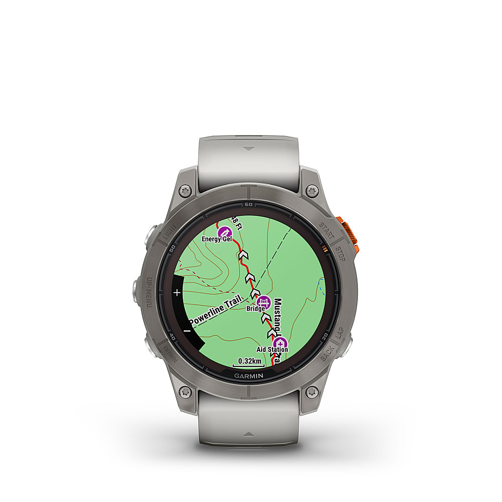 Garmin - fenix 7 Pro Sapphire Solar GPS Smartwatch 47 mm Fiber-reinforced polymer - Titanium_0