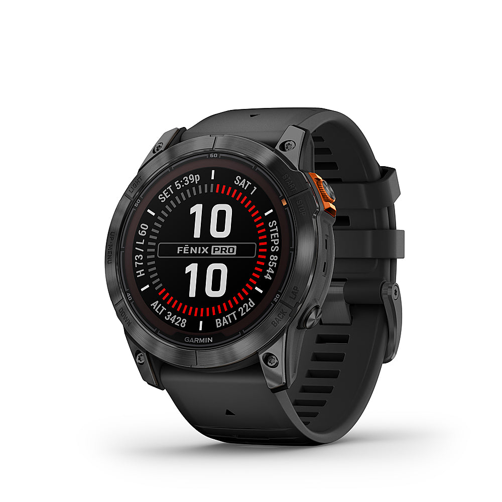 Garmin - fenix 7X Pro Solar GPS Smartwatch 51 mm Fiber-reinforced polymer - Slate Gray_2