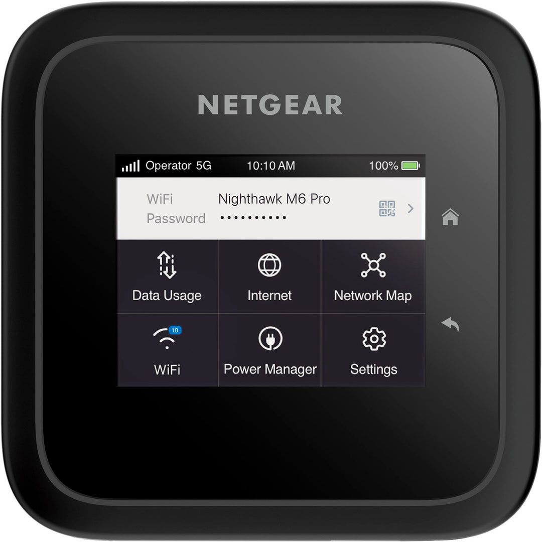 NETGEAR - Nighthawk M6 Pro 5G mmWave Wi-Fi 6E Hotspot - Black (Unlocked)_0