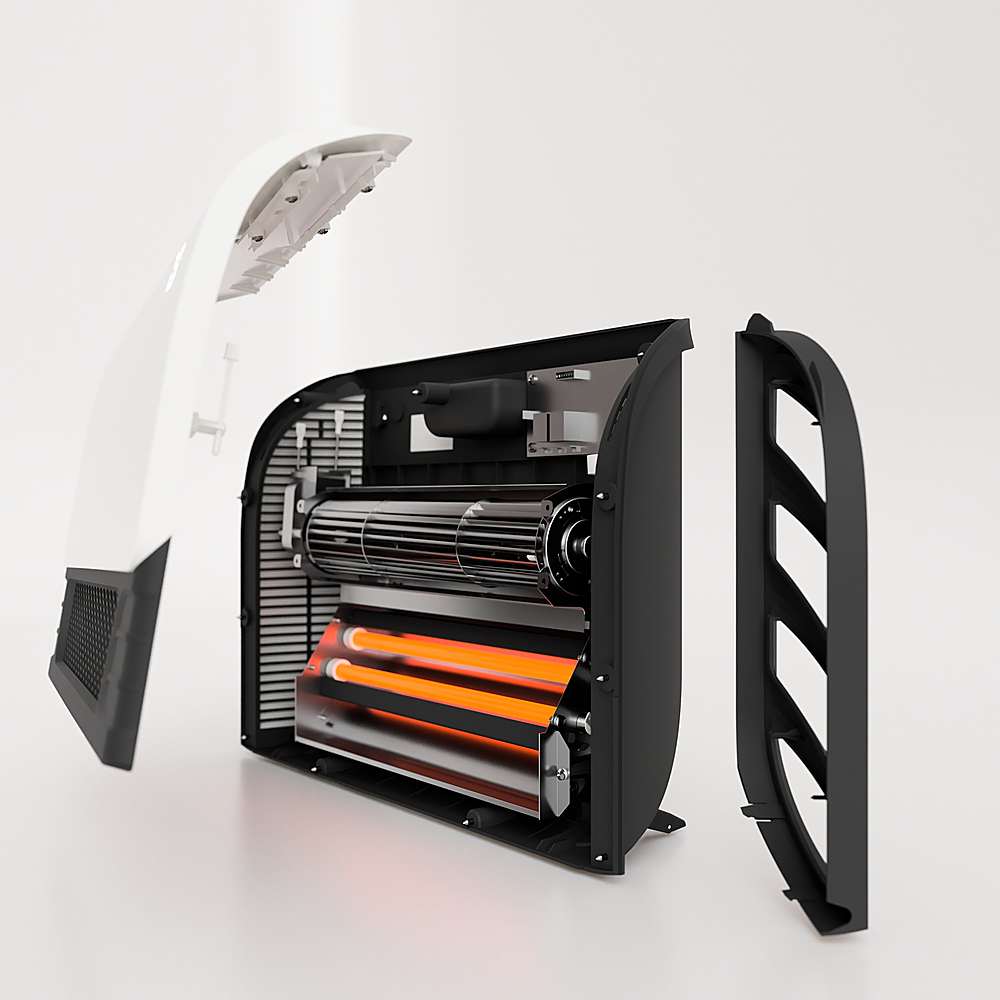 Heat Storm - Sedona 1,500-Watt Smart Electric Infrared Wall-Mounted Heater - White_8