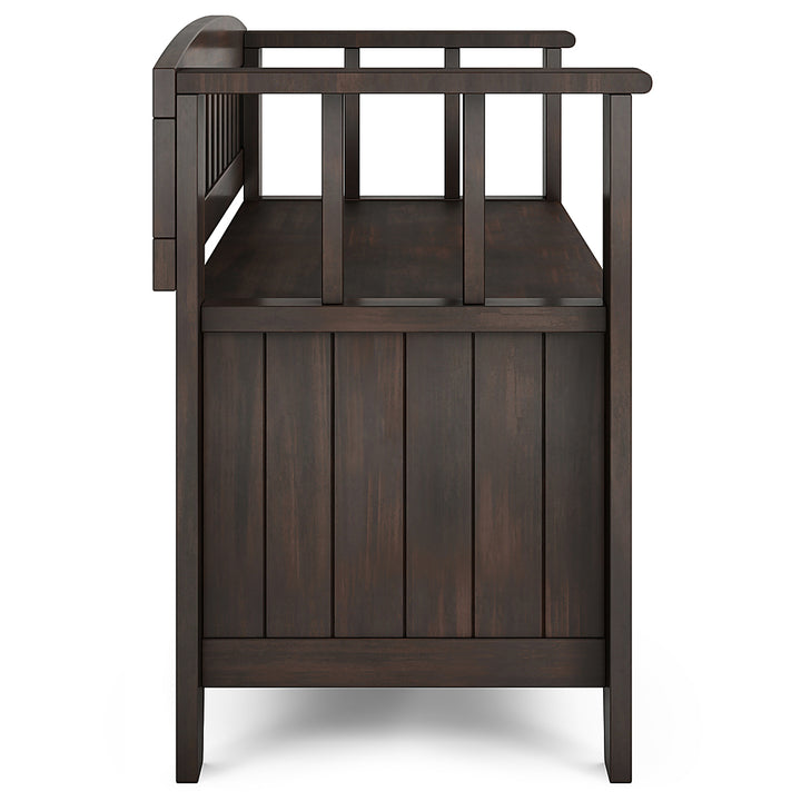Simpli Home - Acadian Small Entryway Storage Bench - Brunette Brown_4