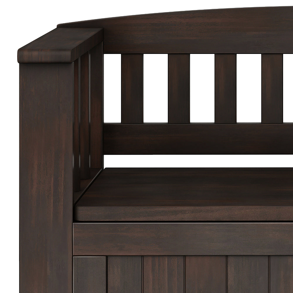Simpli Home - Acadian Small Entryway Storage Bench - Brunette Brown_3