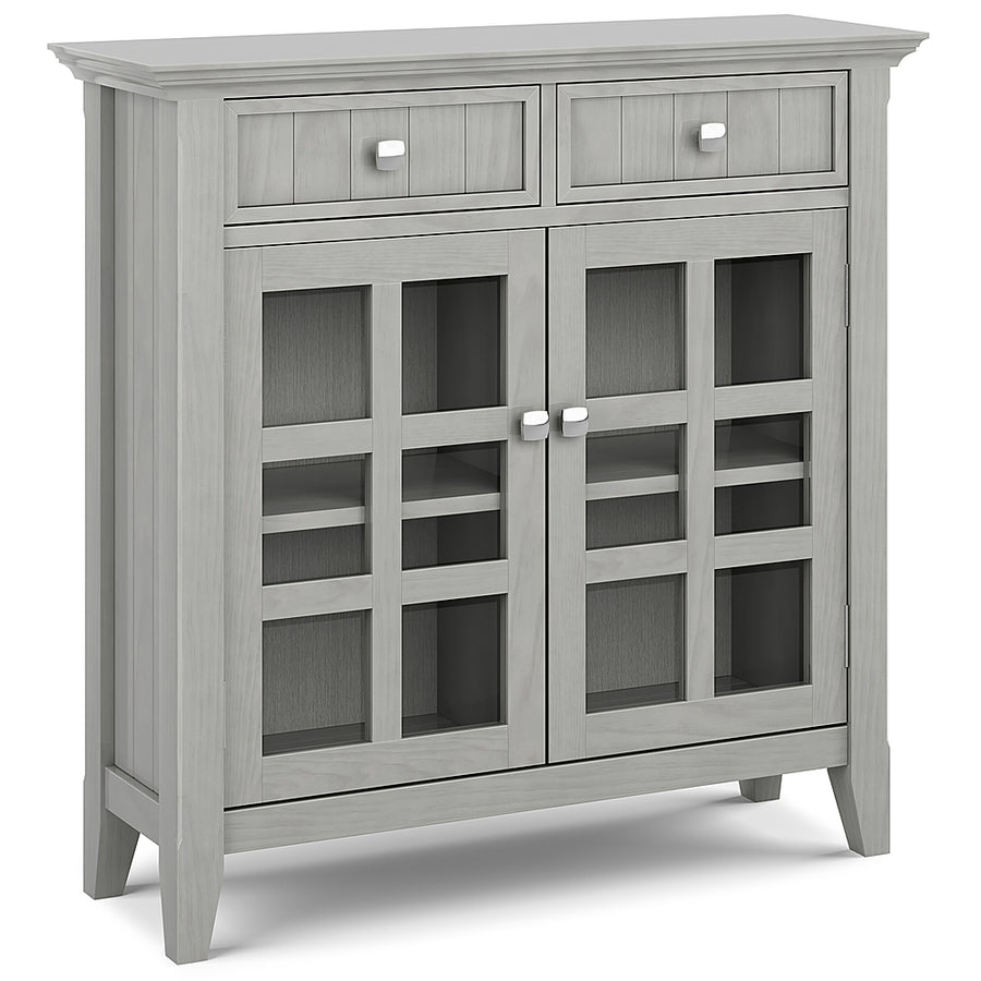 Simpli Home - Acadian Entryway Storage Cabinet - Fog Grey_0