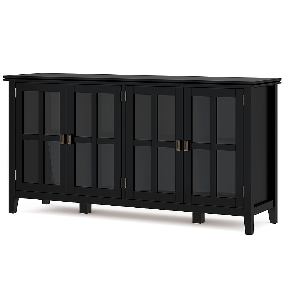 Simpli Home - Artisan Wide 4 Door Storage Cabinet - Black_1
