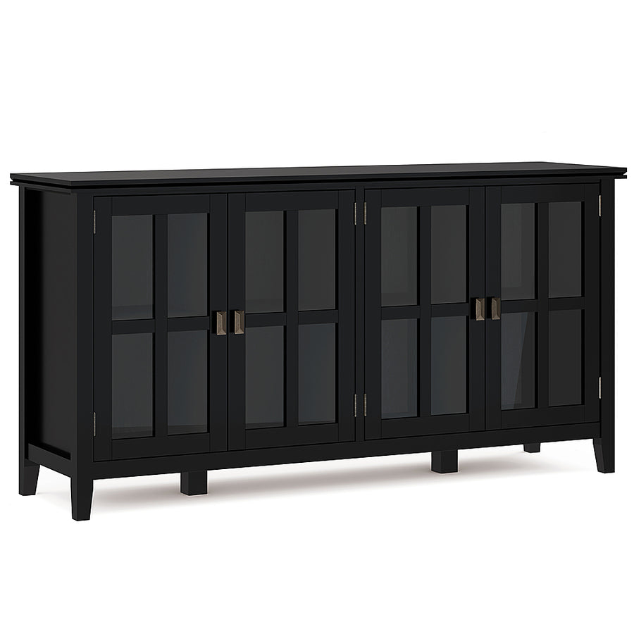 Simpli Home - Artisan Wide 4 Door Storage Cabinet - Black_0