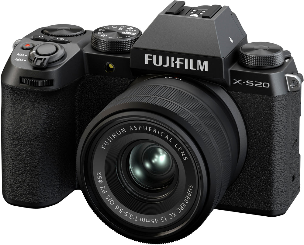 Fujifilm - X-S20 Mirrorless Camera with  XC15-45mm Lens Bundle - Black_1