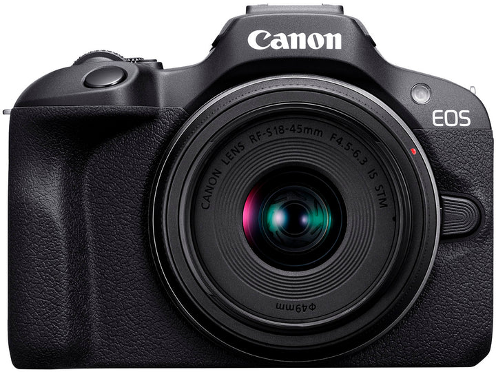 Canon - EOS R100 4K Video Mirrorless Camera with RF-S 18-45mm f/4.5-6.3 IS STM Lens - Black_0