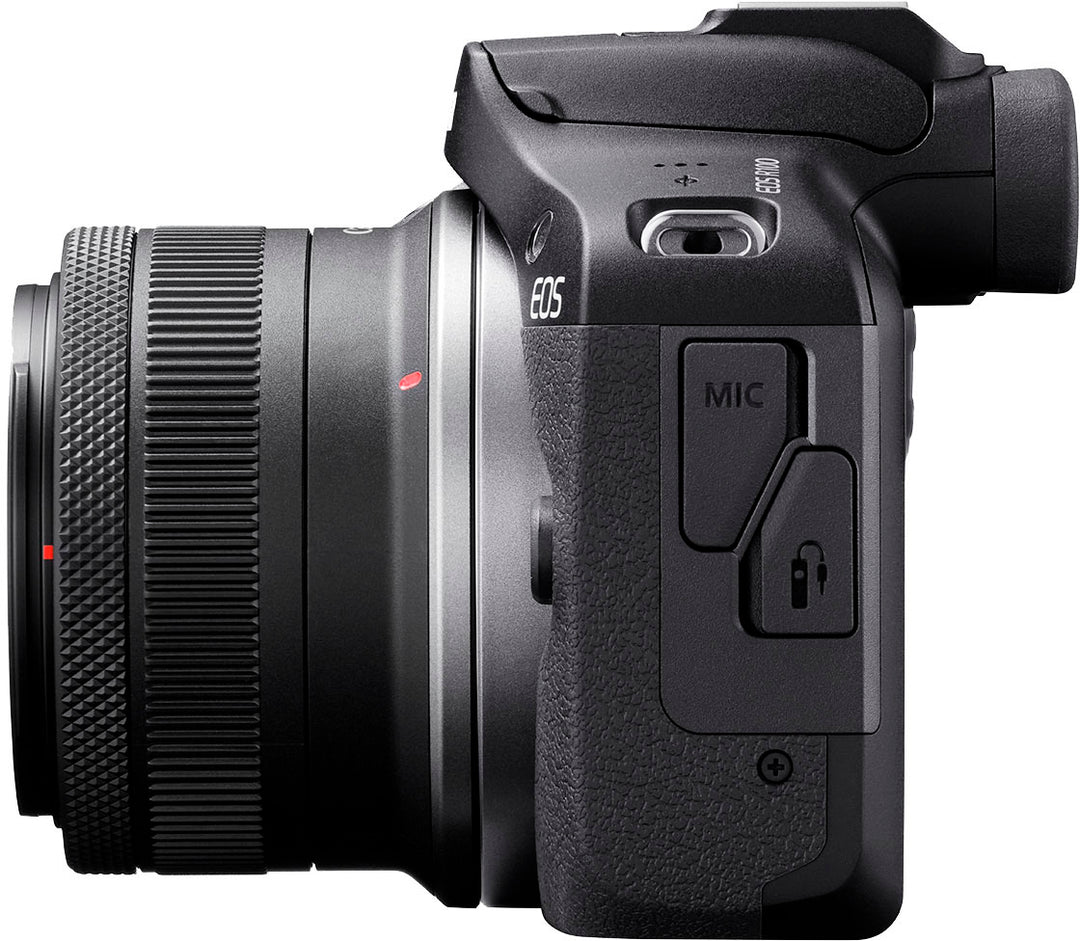 Canon - EOS R100 4K Video Mirrorless Camera with RF-S 18-45mm f/4.5-6.3 IS STM Lens - Black_25